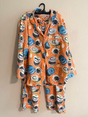 Printfresh Long PJ Set in Champagne and Caviar